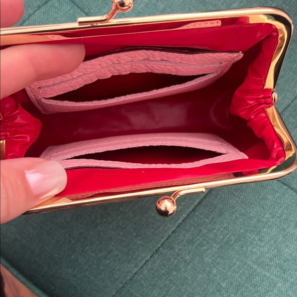 Dooney and Bourke Logo Lock Hobo Pink Leather Bag